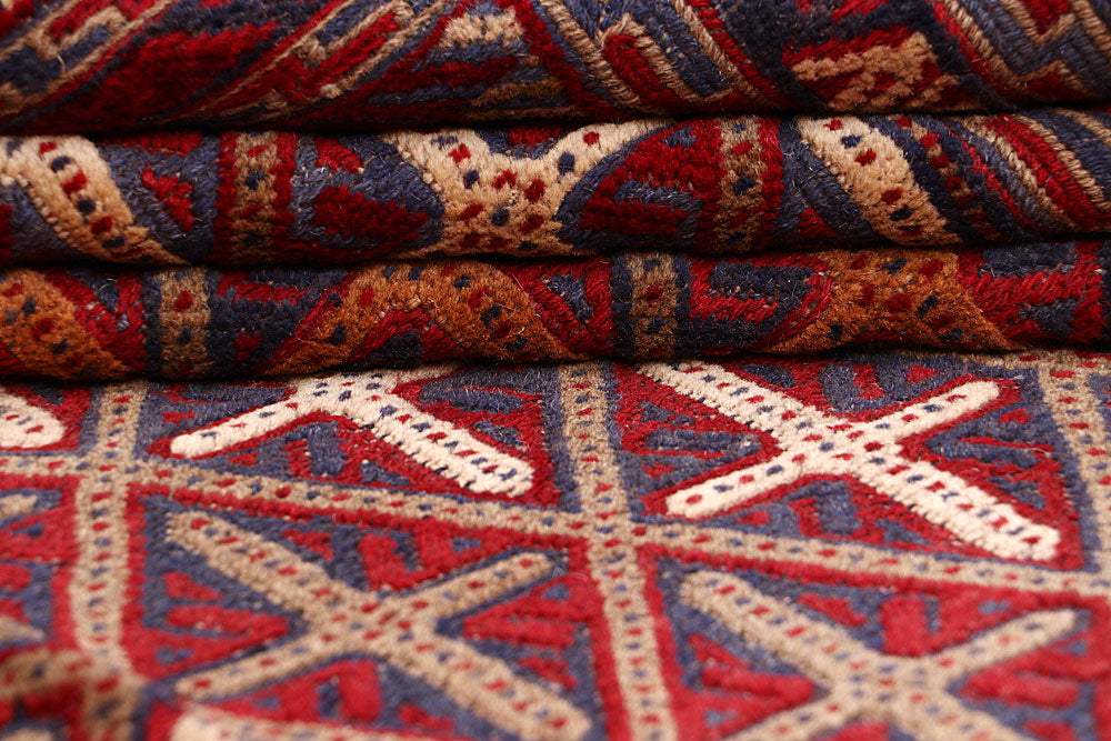 Multi Colored Mashwani 6' 9 x 9' 1 - No. 64410 - ALRUG Rug Store