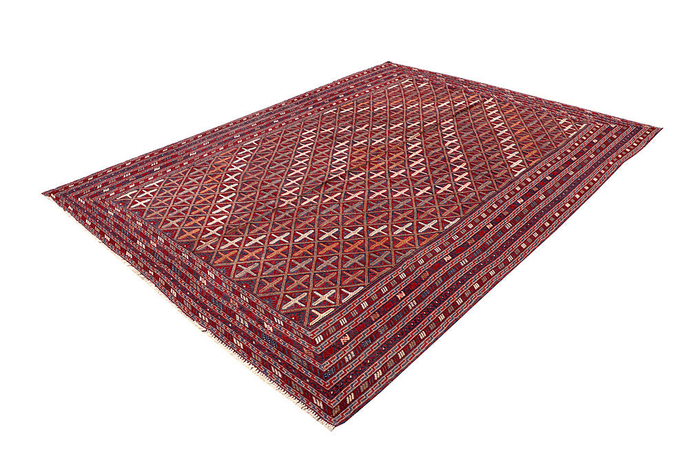 Multi Colored Mashwani 6' 9 x 9' 1 - No. 64410 - ALRUG Rug Store
