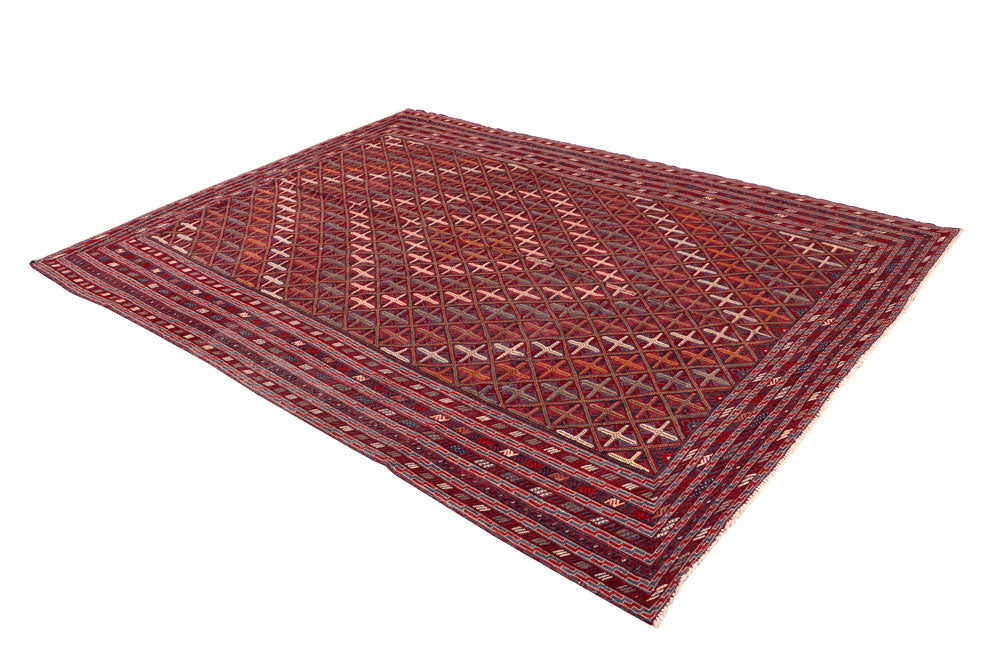 Multi Colored Mashwani 6' 9 x 9' 1 - No. 64410 - ALRUG Rug Store