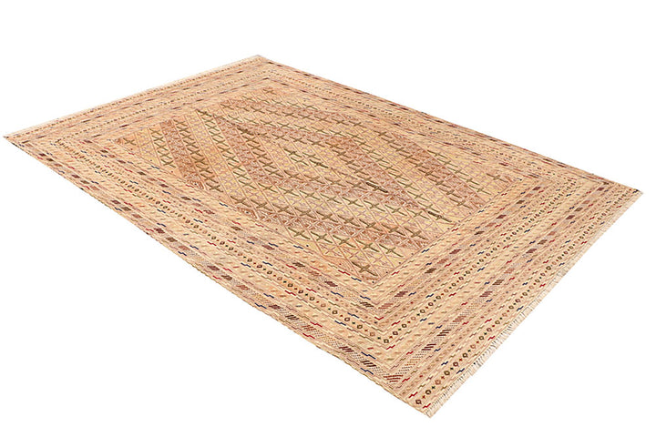 Peach Puff Mashwani 6' 7 x 9' 1 - No. 64415 - ALRUG Rug Store
