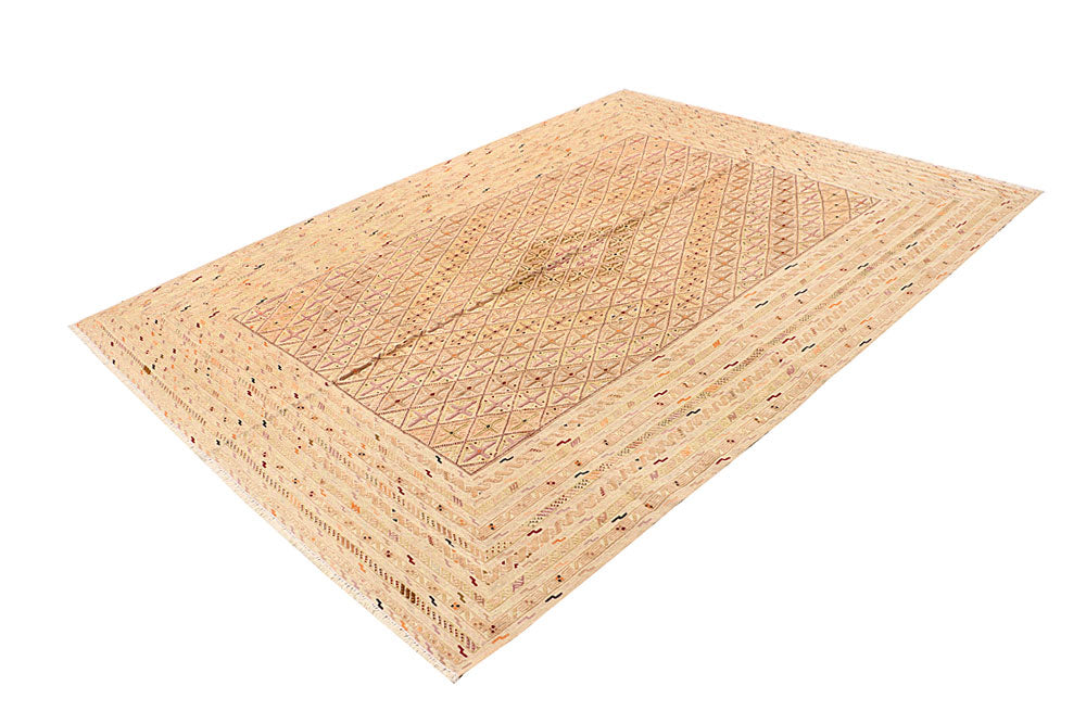 Peach Puff Mashwani 6' 8 x 8' 11 - No. 64417 - ALRUG Rug Store