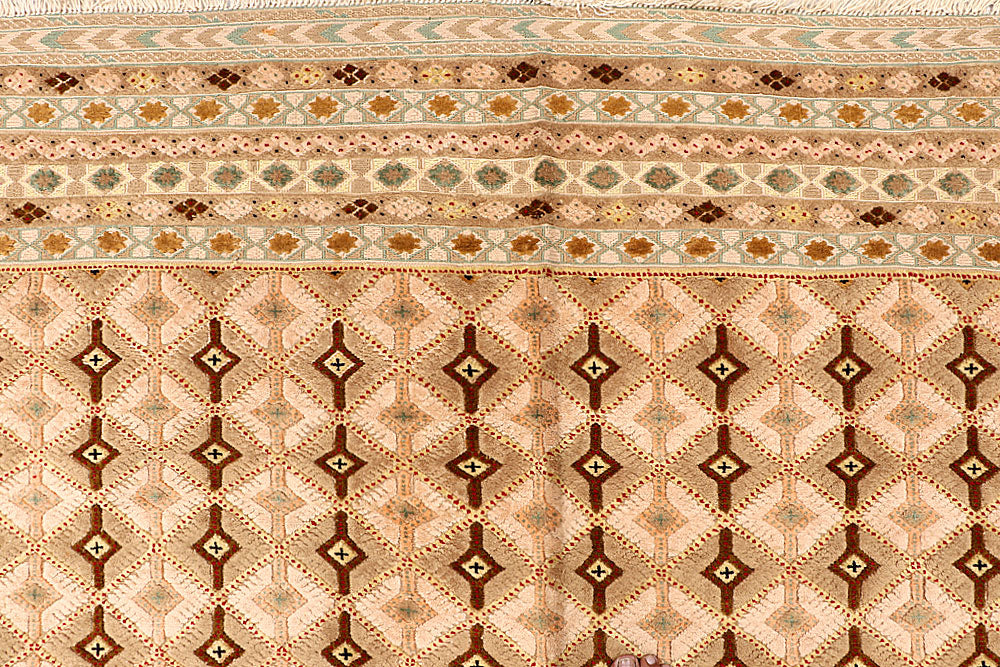 Peach Puff Mashwani 6' 8 x 9' 2 - No. 64419 - ALRUG Rug Store