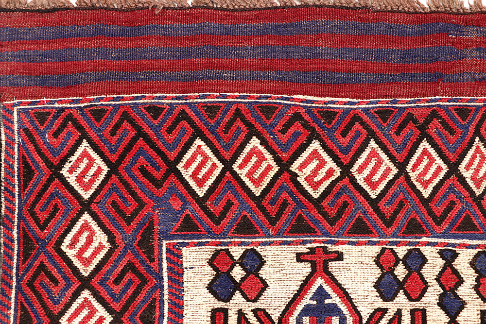 Blanched Almond Soumak 6' 5 x 8' 10 - No. 64422 - ALRUG Rug Store