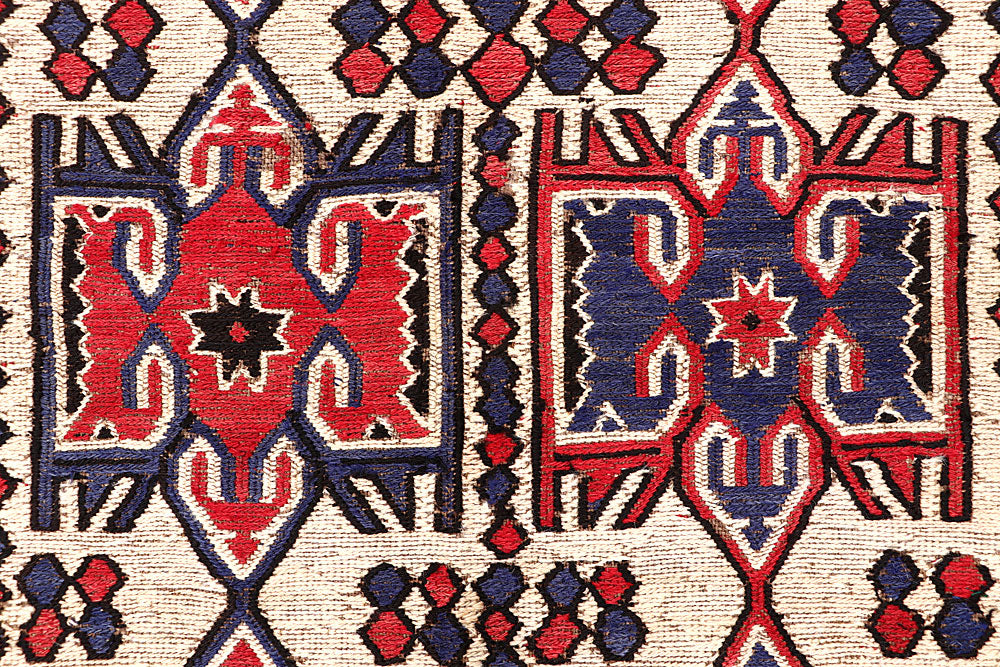 Blanched Almond Soumak 6' 5 x 8' 10 - No. 64422 - ALRUG Rug Store