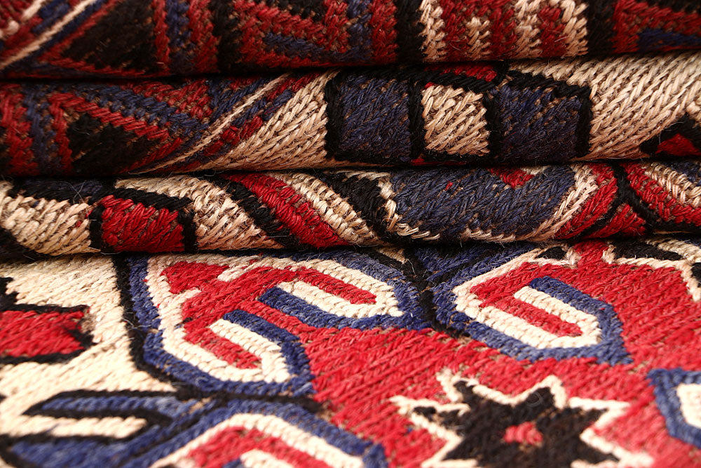 Blanched Almond Soumak 6' 5 x 8' 10 - No. 64422 - ALRUG Rug Store