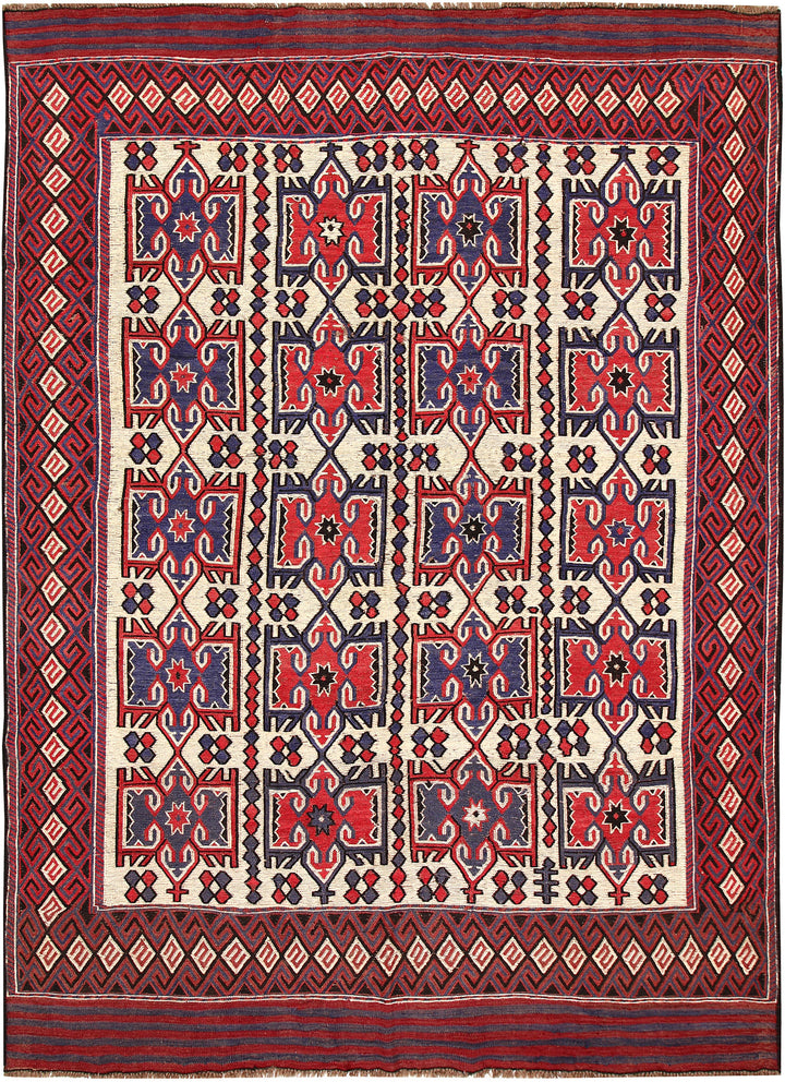 Blanched Almond Soumak 6' 5 x 8' 10 - No. 64422 - ALRUG Rug Store
