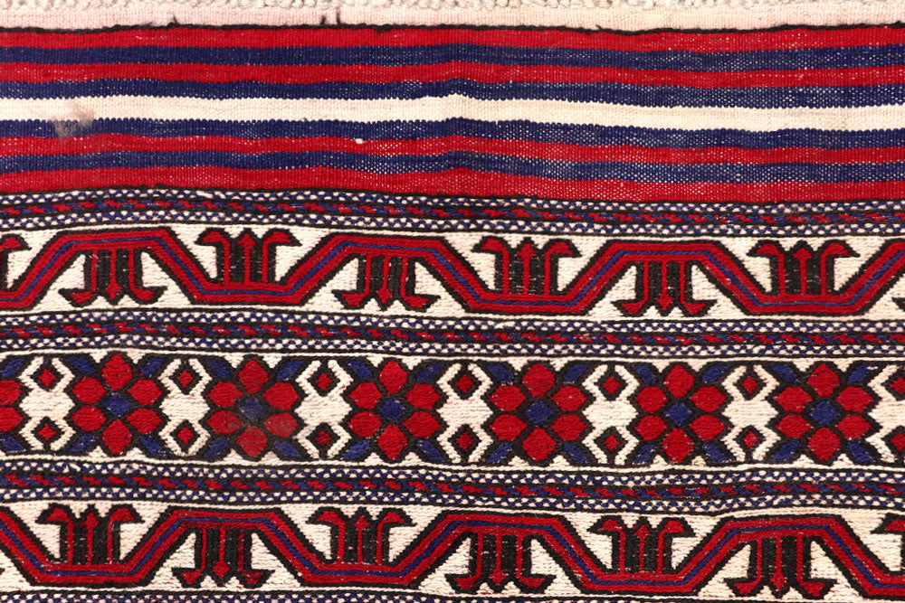 Cornsilk Soumak 6' 9 x 9' 5 - No. 64423 - ALRUG Rug Store