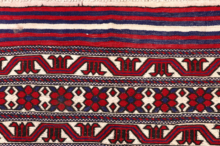 Cornsilk Soumak 6' 9 x 9' 5 - No. 64423 - ALRUG Rug Store