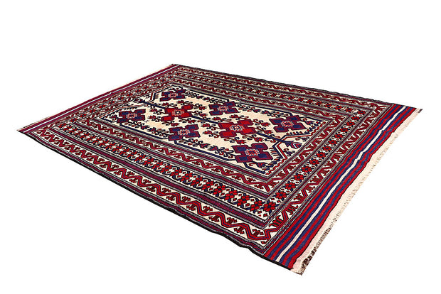 Cornsilk Soumak 6' 9 x 9' 5 - No. 64423 - ALRUG Rug Store