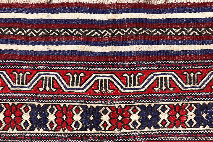 Blanched Almond Soumak 6' 10 x 9' - No. 64424 - ALRUG Rug Store