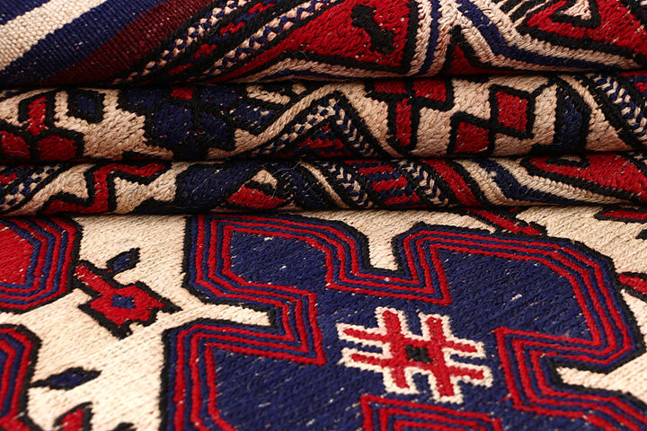 Blanched Almond Soumak 6' 10 x 9' - No. 64424 - ALRUG Rug Store