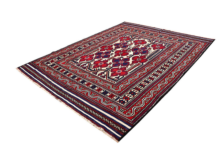Blanched Almond Soumak 6' 10 x 9' - No. 64424 - ALRUG Rug Store