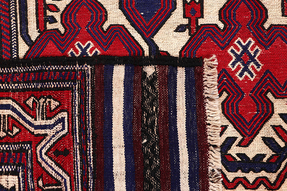 Blanched Almond Soumak 6' 10 x 9' - No. 64424 - ALRUG Rug Store