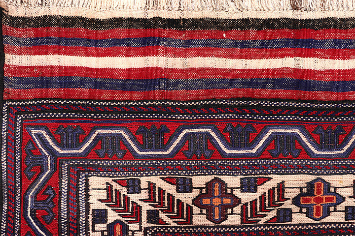 Firebrick Soumak 6' 7 x 9' 2 - No. 64425 - ALRUG Rug Store