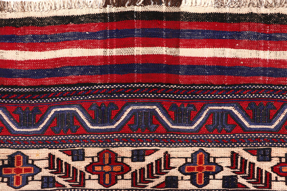 Firebrick Soumak 6' 7 x 9' 2 - No. 64425 - ALRUG Rug Store