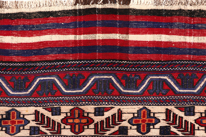 Firebrick Soumak 6' 7 x 9' 2 - No. 64425 - ALRUG Rug Store