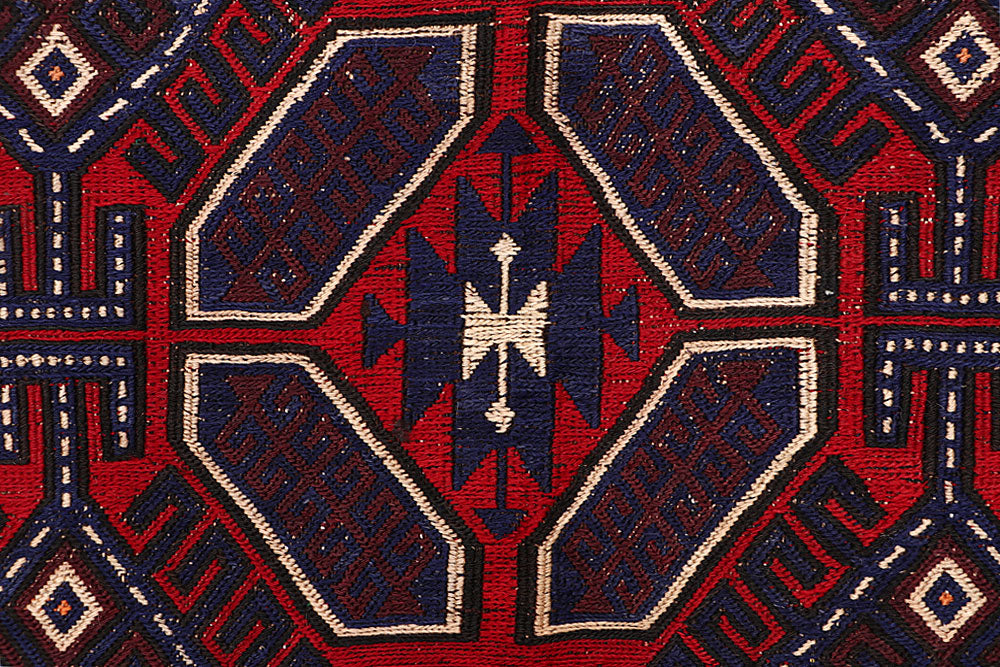 Firebrick Soumak 6' 7 x 9' 2 - No. 64425 - ALRUG Rug Store