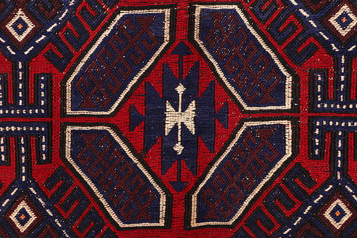 Firebrick Soumak 6' 7 x 9' 2 - No. 64425 - ALRUG Rug Store