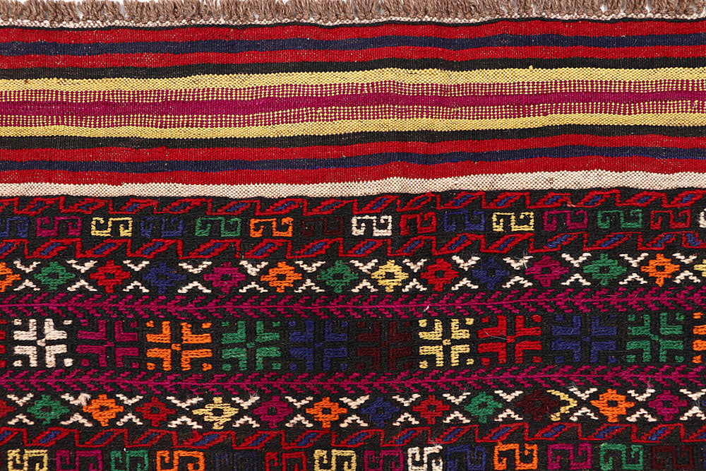 Multi Colored Soumak 6' 7 x 9' 6 - No. 64426 - ALRUG Rug Store