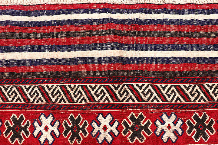 Blanched Almond Soumak 6' 9 x 8' 11 - No. 64427 - ALRUG Rug Store
