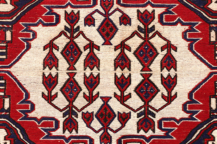 Blanched Almond Soumak 6' 9 x 8' 11 - No. 64427 - ALRUG Rug Store