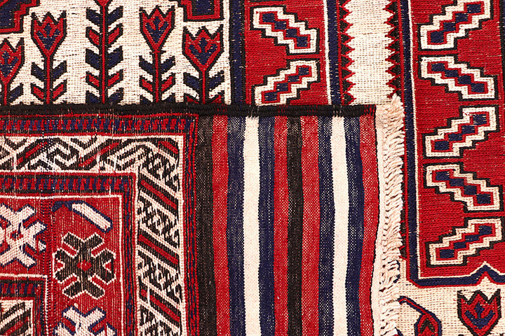 Blanched Almond Soumak 6' 9 x 8' 11 - No. 64427 - ALRUG Rug Store