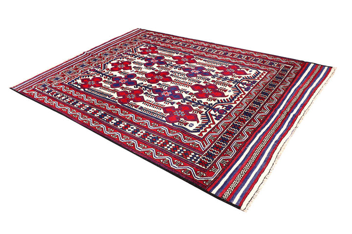 Cornsilk Soumak 6' 7 x 8' 11 - No. 64428 - ALRUG Rug Store