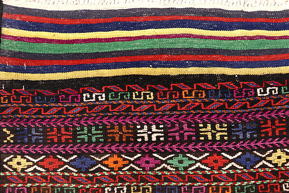 Multi Colored Soumak 6' 6 x 8' 10 - No. 64429 - ALRUG Rug Store