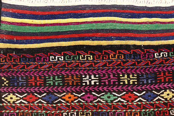 Multi Colored Soumak 6' 6 x 8' 10 - No. 64429 - ALRUG Rug Store