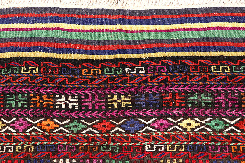 Multi Colored Soumak 6' 6 x 8' 10 - No. 64429 - ALRUG Rug Store