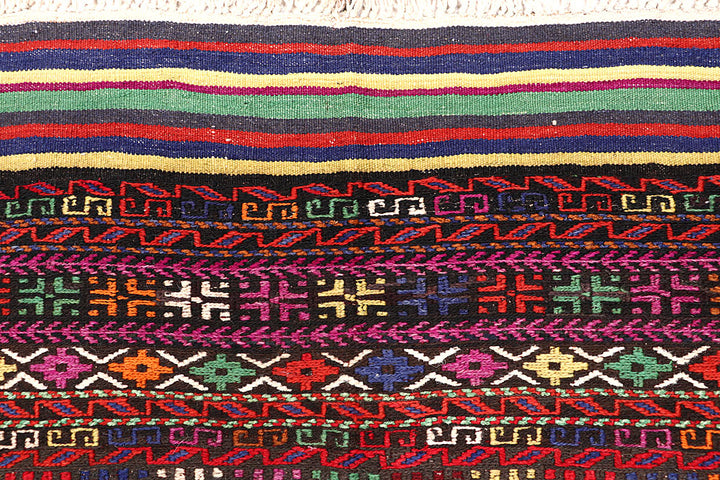 Multi Colored Soumak 6' 6 x 8' 10 - No. 64429 - ALRUG Rug Store