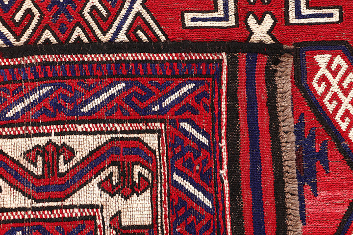 Red Soumak 5' 10 x 9' 6 - No. 64430 - ALRUG Rug Store