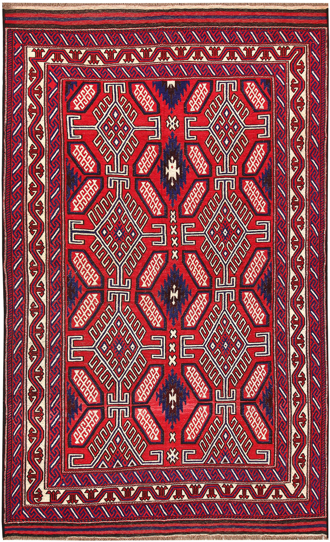 Red Soumak 5' 10 x 9' 6 - No. 64430 - ALRUG Rug Store