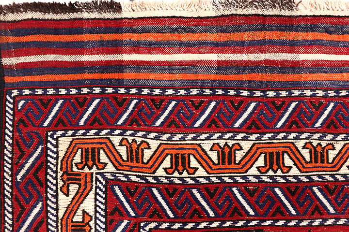 Firebrick Soumak 6' 5 x 8' 7 - No. 64431 - ALRUG Rug Store