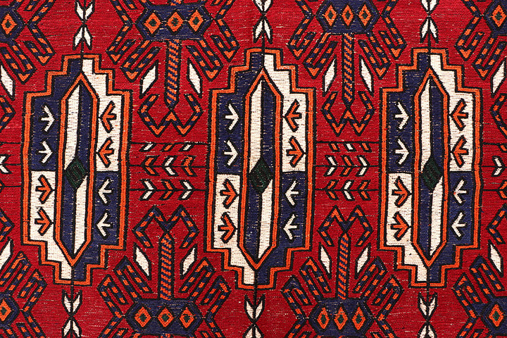 Firebrick Soumak 6' 5 x 8' 7 - No. 64431 - ALRUG Rug Store