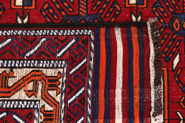 Firebrick Soumak 6' 5 x 8' 7 - No. 64431 - ALRUG Rug Store