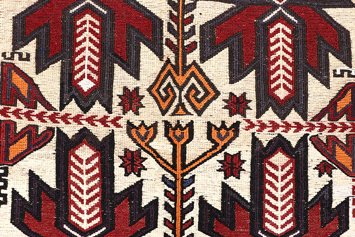 Blanched Almond Soumak 5' 11 x 9' - No. 64432 - ALRUG Rug Store