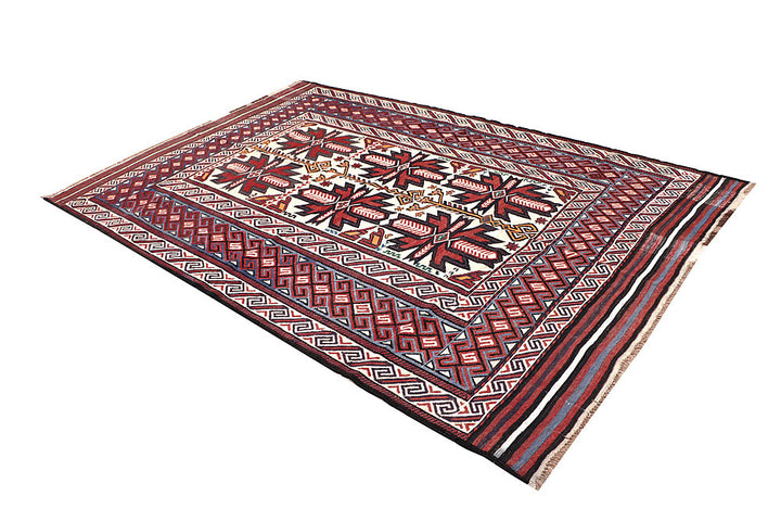 Blanched Almond Soumak 5' 11 x 9' - No. 64432 - ALRUG Rug Store