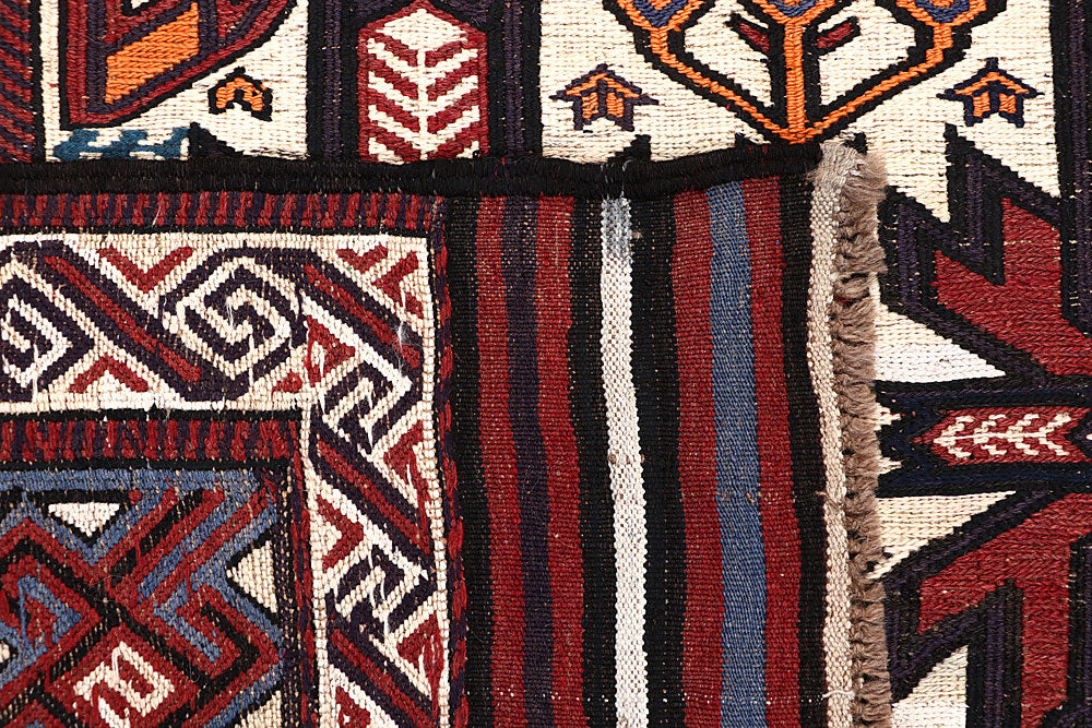 Blanched Almond Soumak 5' 11 x 9' - No. 64432 - ALRUG Rug Store