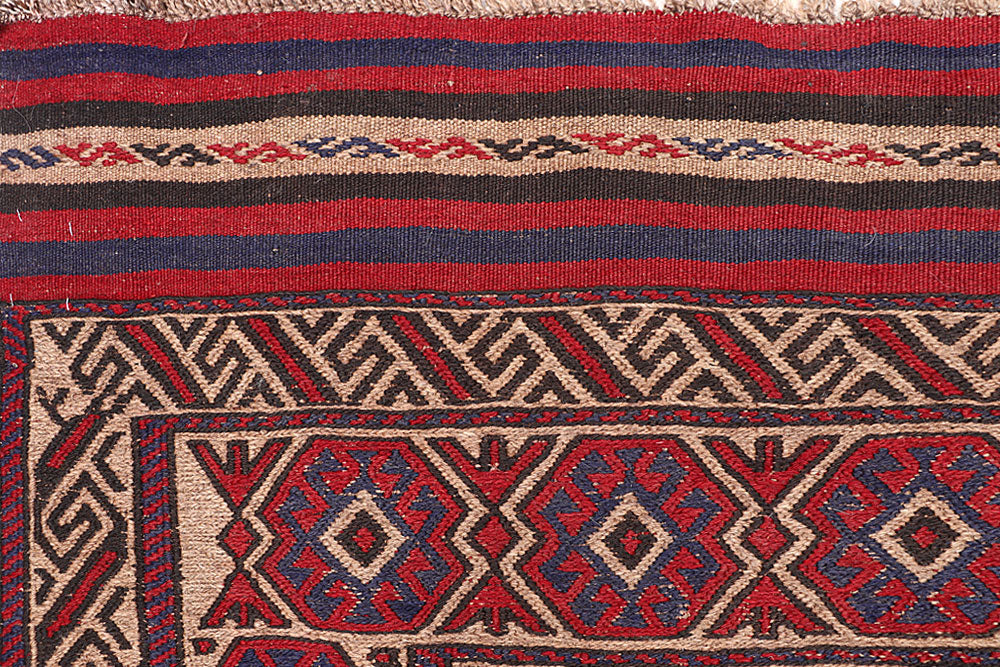 Tan Soumak 6' 1 x 8' 10 - No. 64433 - ALRUG Rug Store