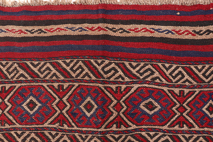 Tan Soumak 6' 1 x 8' 10 - No. 64433 - ALRUG Rug Store
