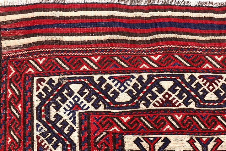 Blanched Almond Soumak 6' 4 x 9' 4 - No. 64434 - ALRUG Rug Store