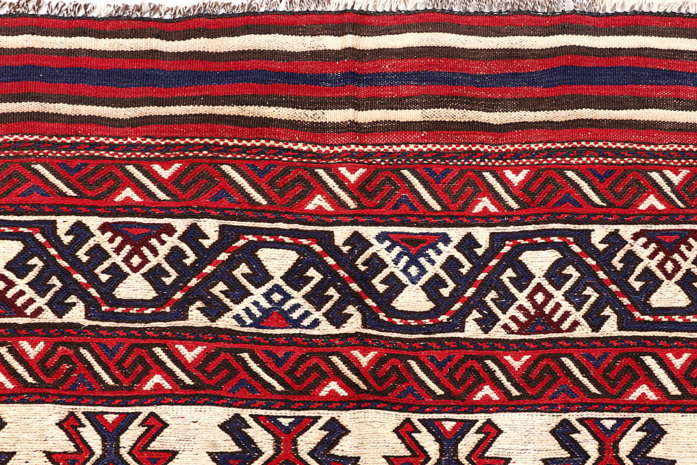 Blanched Almond Soumak 6' 4 x 9' 4 - No. 64434 - ALRUG Rug Store