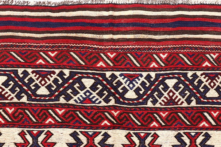 Blanched Almond Soumak 6' 4 x 9' 4 - No. 64434 - ALRUG Rug Store