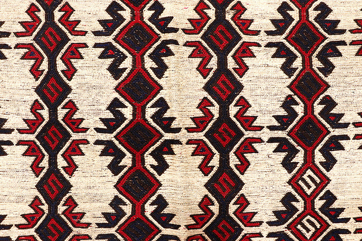Blanched Almond Soumak 6' 4 x 9' 4 - No. 64434 - ALRUG Rug Store