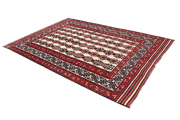 Blanched Almond Soumak 6' 4 x 9' 4 - No. 64434 - ALRUG Rug Store