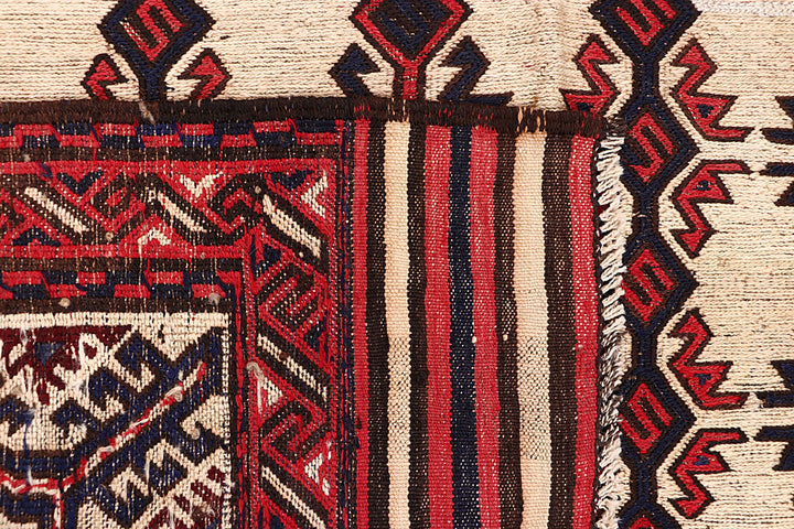 Blanched Almond Soumak 6' 4 x 9' 4 - No. 64434 - ALRUG Rug Store
