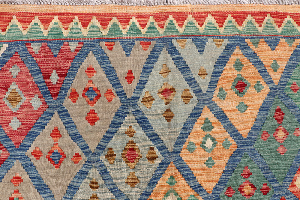 Multi Colored Kilim 7' 1 x 7' 10 - No. 64437 - ALRUG Rug Store