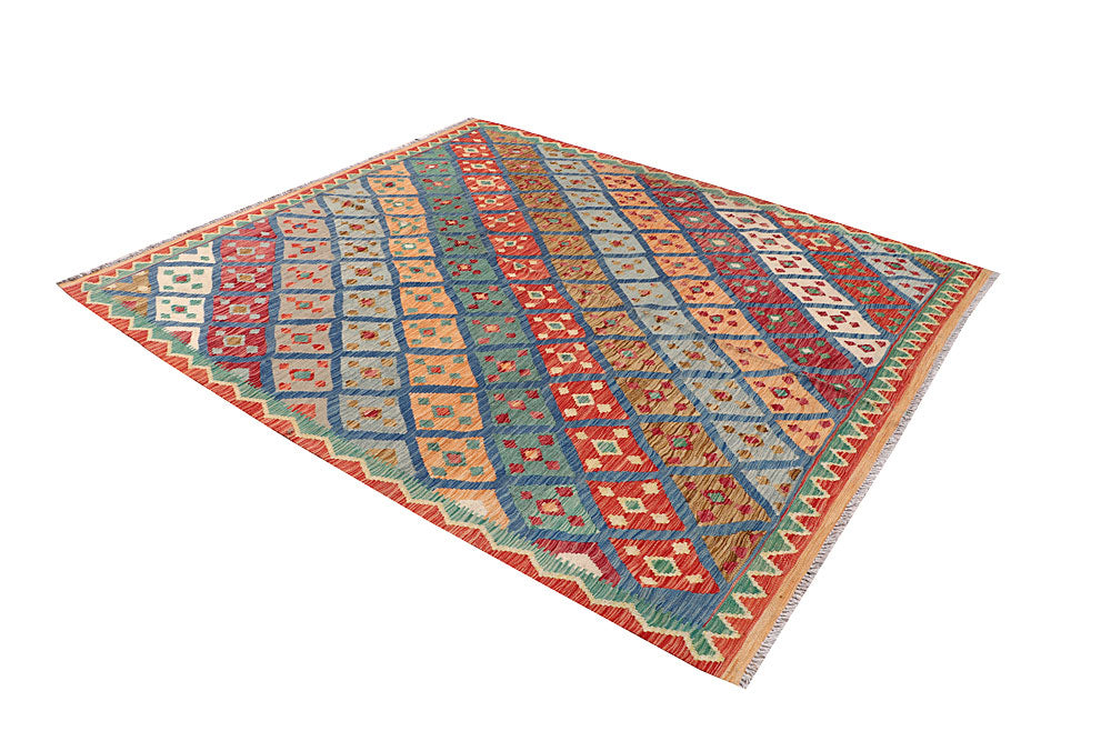 Multi Colored Kilim 7' 1 x 7' 10 - No. 64437 - ALRUG Rug Store