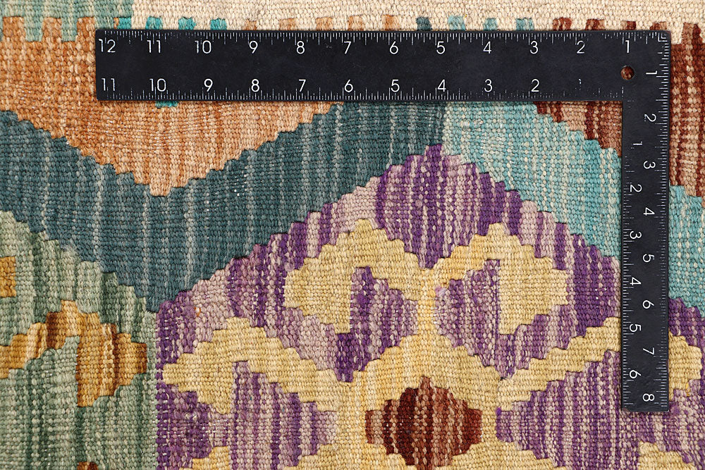 Multi Colored Kilim 6' 11 x 9' 7 - No. 64439 - ALRUG Rug Store
